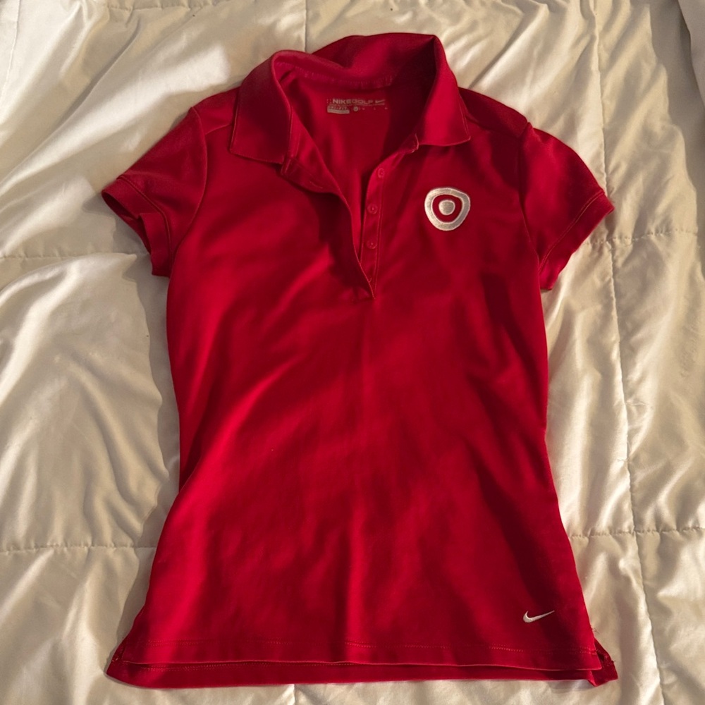 Nike Golf Red Short Sleeve Polo Shirt
